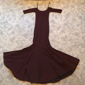 NWOT Burgundy Sparkling Mermaid Style Formal Gown
